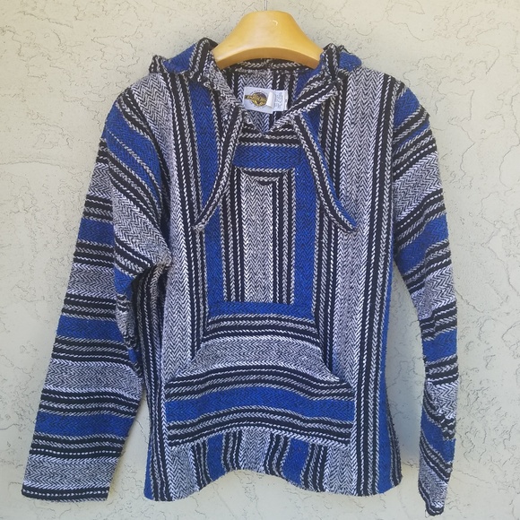 mexican woven hoodie